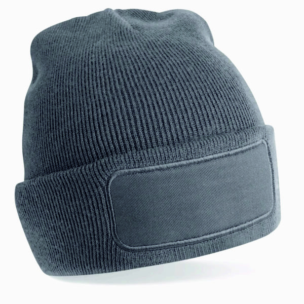 Beanie Mit Patch Rechteckig Graphitegrey